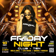 Night Party Flyer Instagram Plasing template