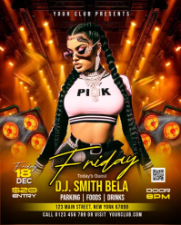 Night Party Flyer Instagram Portrait template