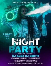 night party flyer template