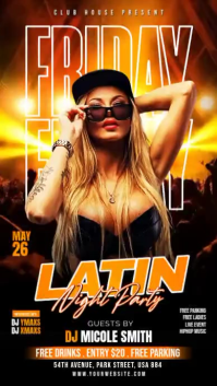 Night Party Instagram Story Video template