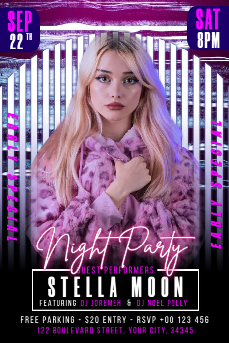 Copy of Night Party Poster | PosterMyWall