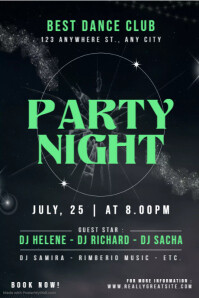 Night Party Poster Template | PosterMyWall
