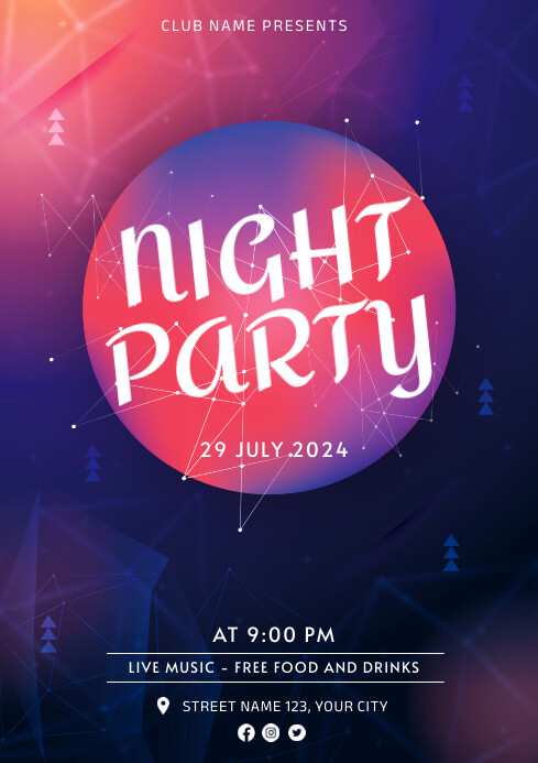 NIGHT PARTY TEMPLATE A4
