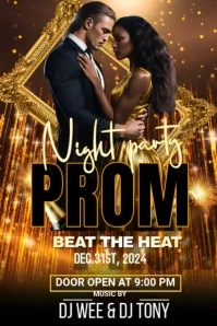 Night Party Video Ads Poster template