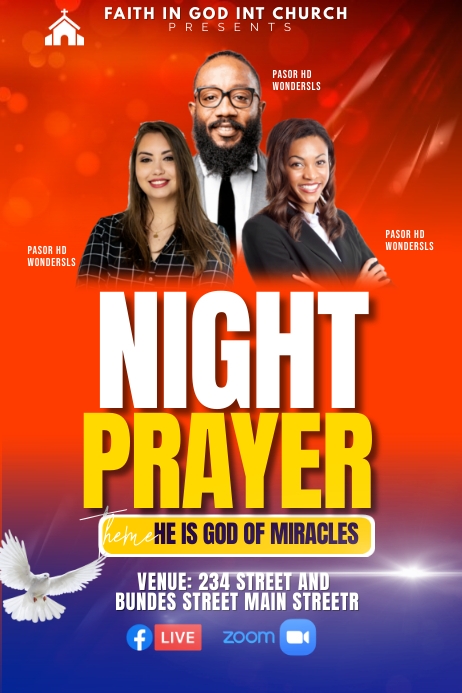 Night Prayer Template PosterMyWall