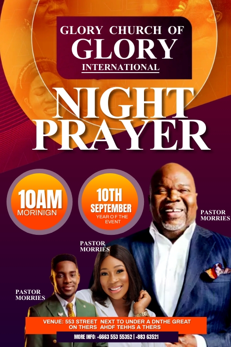 Night Prayer Template PosterMyWall