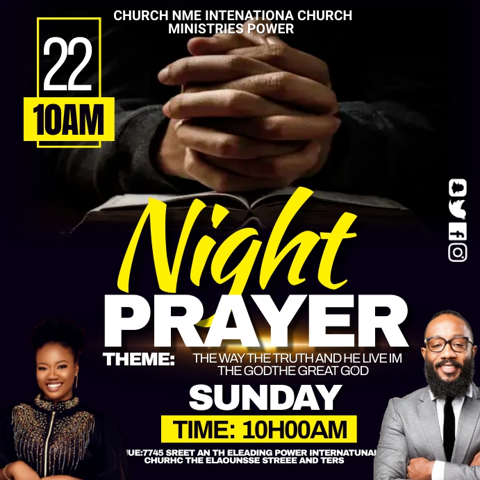 night prayer Template | PosterMyWall