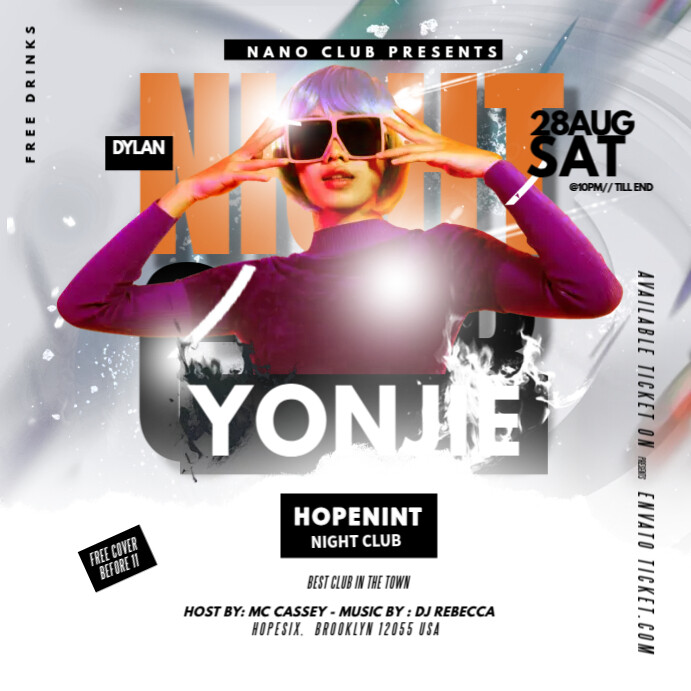Copy of Night Saturday Club Event ads | PosterMyWall