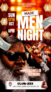 Nightclub bar event flyer Historia de Instagram template