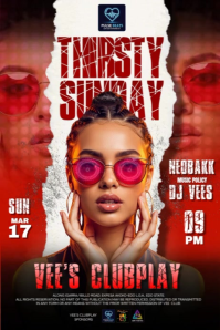 Nightclub DJ Poster template