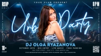 Nightclub Flyer Publicação do Twitter template