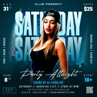 Nightclub Flyer Instagram Post template