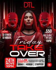 Nighttime Urban Vibes Instagram Portrait template