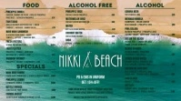 Nikki Beach Menu - GTARP Digital Display (16:9) template