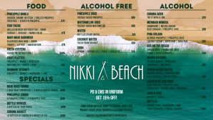 Nikki Beach Menu - GTARP Digital Display (16:9) template