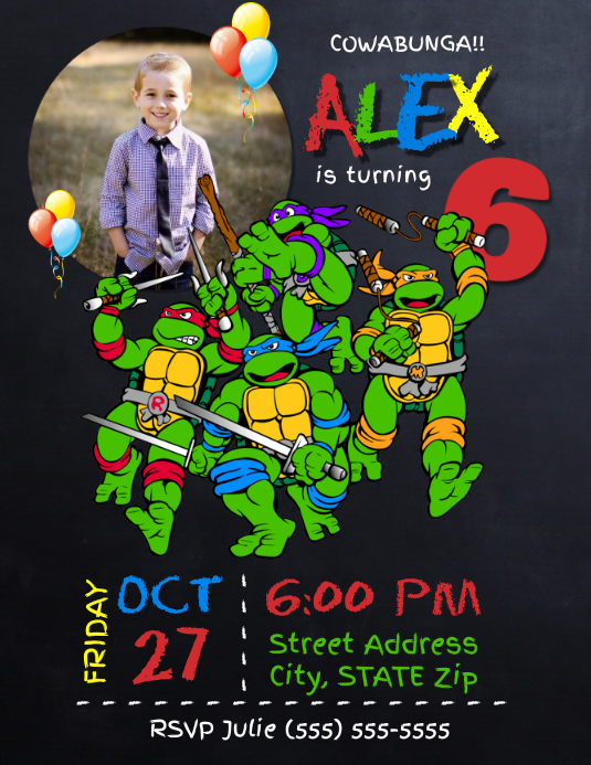 Modele Invitation D Anniversaire De Tortues Ninja Postermywall Modele Invitation D Anniversaire De Tortues Ninja Postermywall