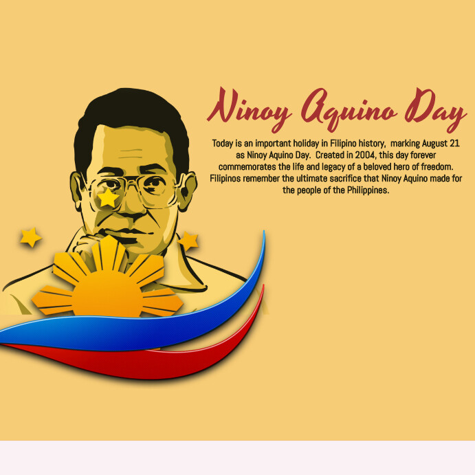 ninoy aquino day Template | PosterMyWall