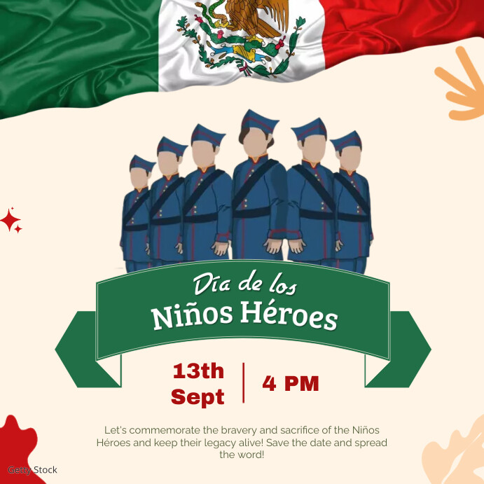 Niño Heroes Memorial day template Instagram Post