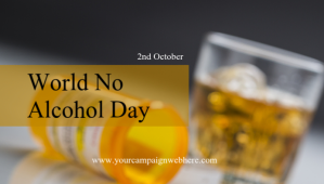 Black No Alcohol Day Flyer 2nd October Intestazione blog Template