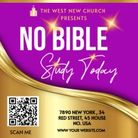 no bible today Instagram Post template