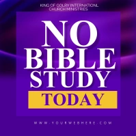 no bible today Instagram Post template