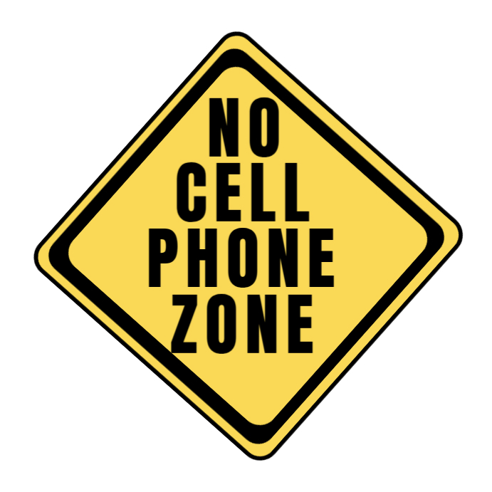 No Cell Phone Zone Iphosti le-Instagram template