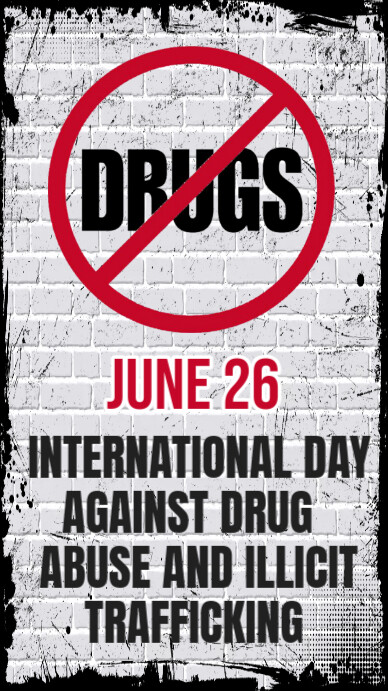 No Drugs Day Instagram Story Instagram-verhaal template