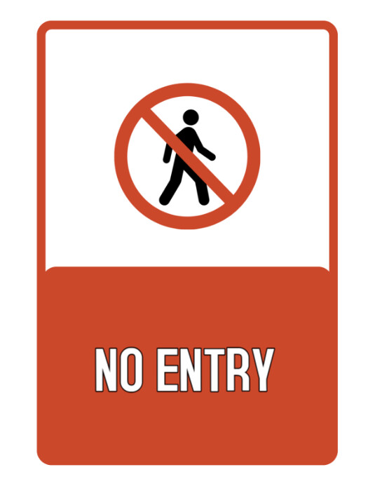 No entry Template | PosterMyWall