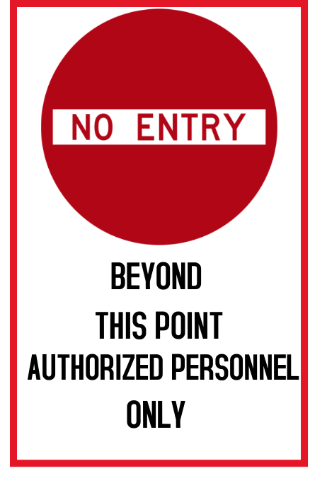 NO ENTRY Template | PosterMyWall