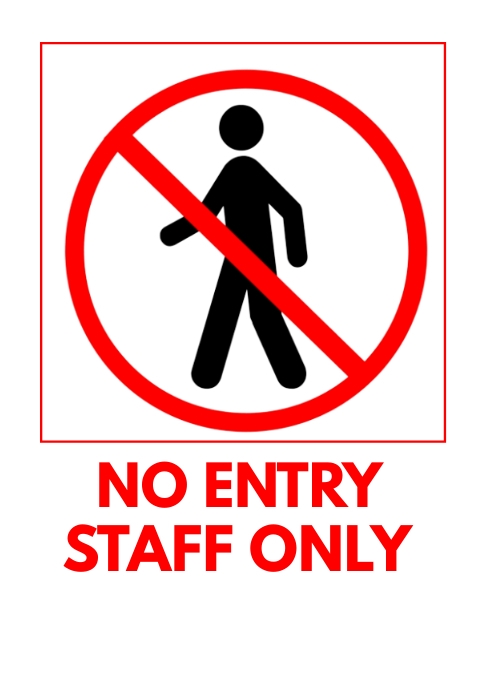 No entry Flyer Templates, Restrictions Flyer | PosterMyWall