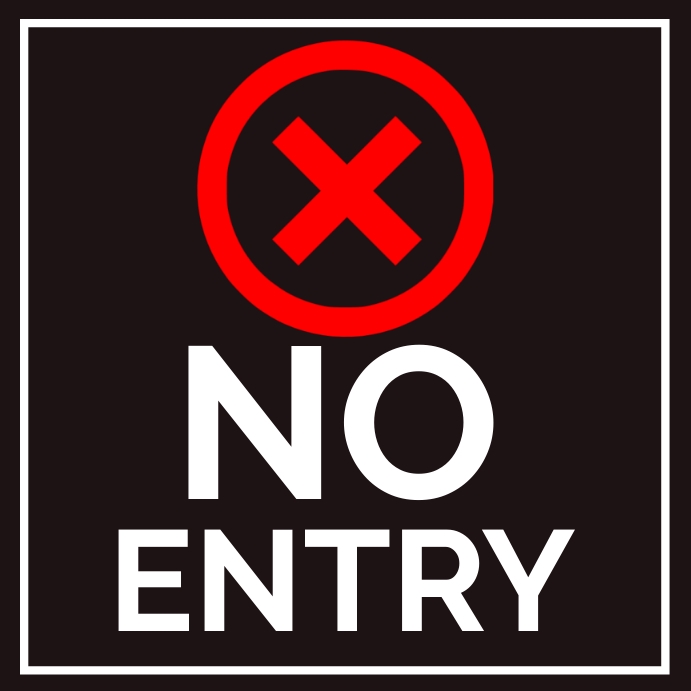 No entry restricted area poster Template | PosterMyWall