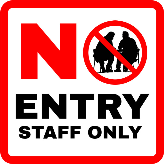 Copy of No Entry Sign Board Template | PosterMyWall
