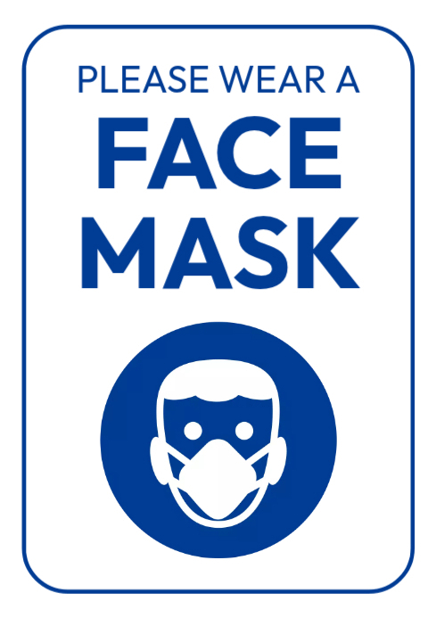 No Entry Without A Face Mask Template PosterMyWall
