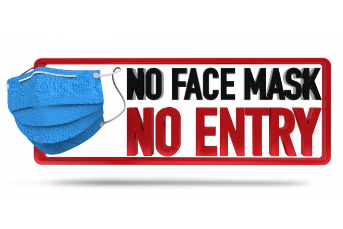 NO FACE MASK NO ENTRY FLYER TEMPLATE Cartaz