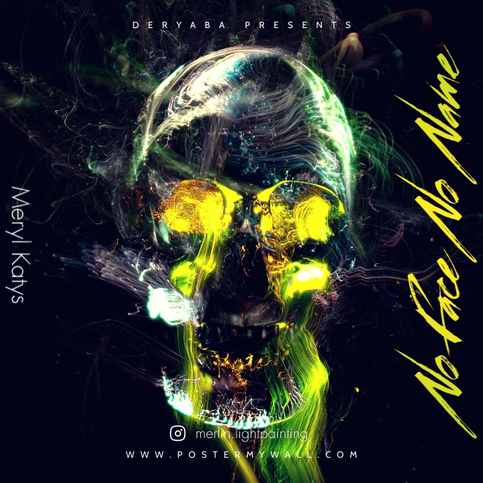 No Face No Name Skull Mixtape CD Cover | PosterMyWall