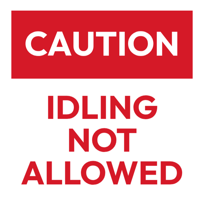 No idling sign Template | PosterMyWall