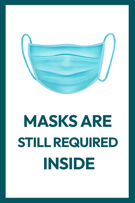NO MASK NO ENTRY Cartaz template