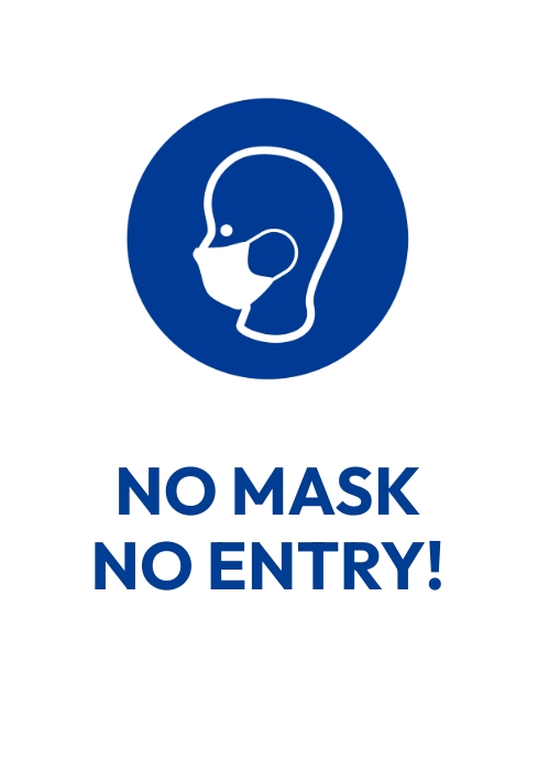 NO MASK NO ENTRY Template PosterMyWall