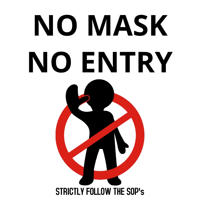 No Mask No Entry Template PosterMyWall