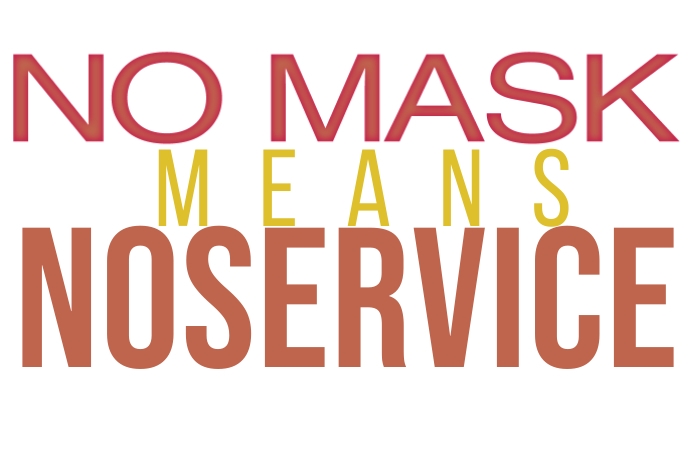 no mask no service 5 Template | PosterMyWall