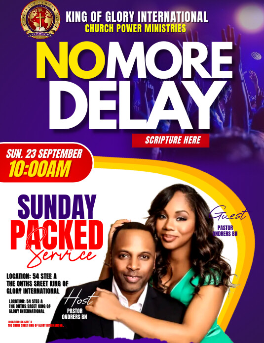 Copy of no more delay | PosterMyWall