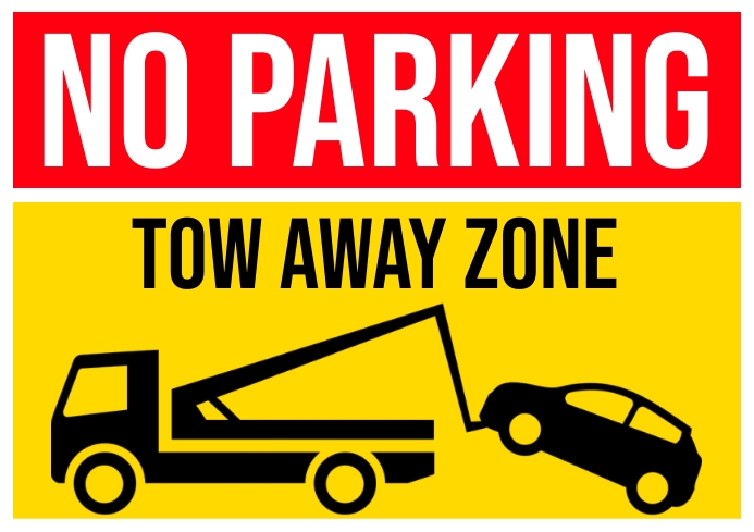 Basic Towing Sign Towing Templates Printable