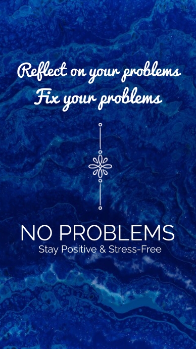 No Problems Phone Wallpaper - Stay Positive a Template | PosterMyWall