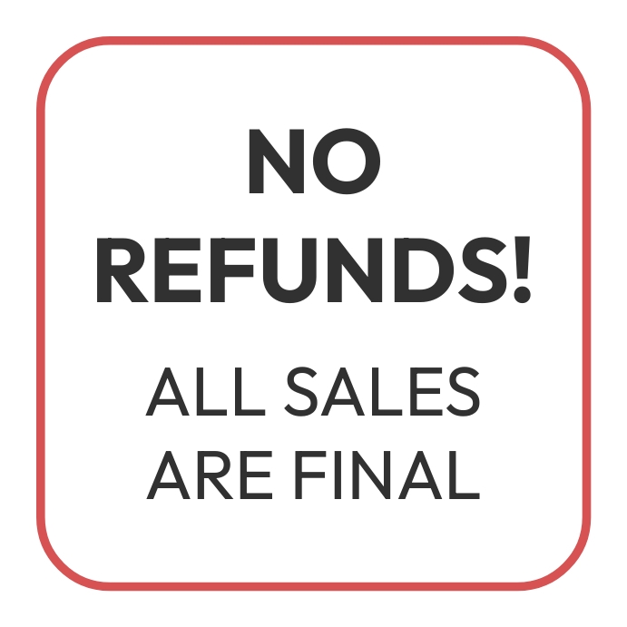 No refunds sign Template | PosterMyWall