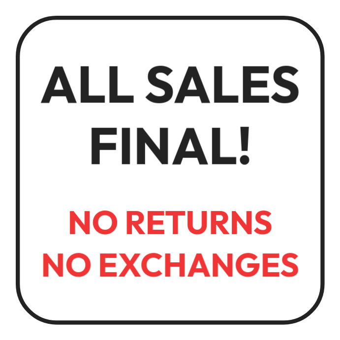 No Rake Returns White Final Sale Instagram Ad Template | PosterMyWall