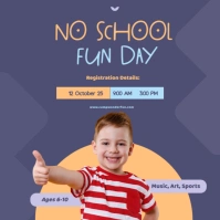 No School Fun Day Instagram Post template