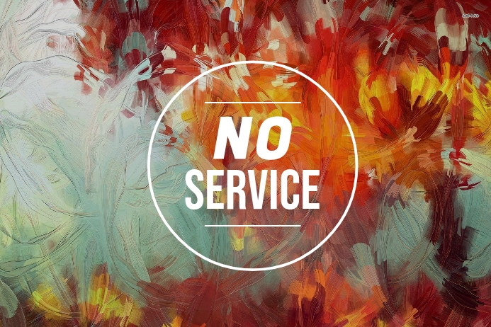 Copy of No Service | PosterMyWall