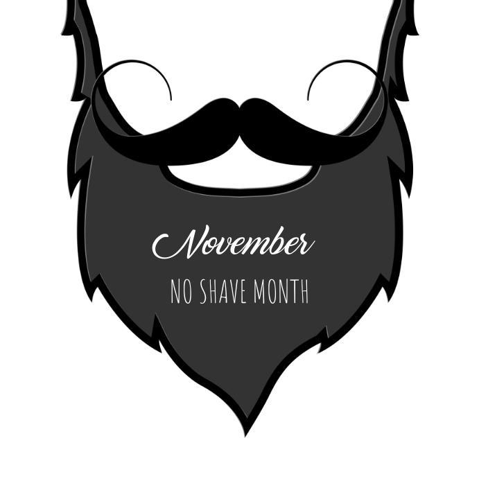 no shave month template | PosterMyWall