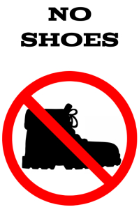 No Shoes Allowed Template Postermywall