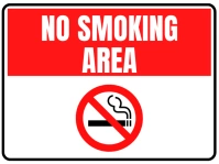 No Smoking Area Sign template
